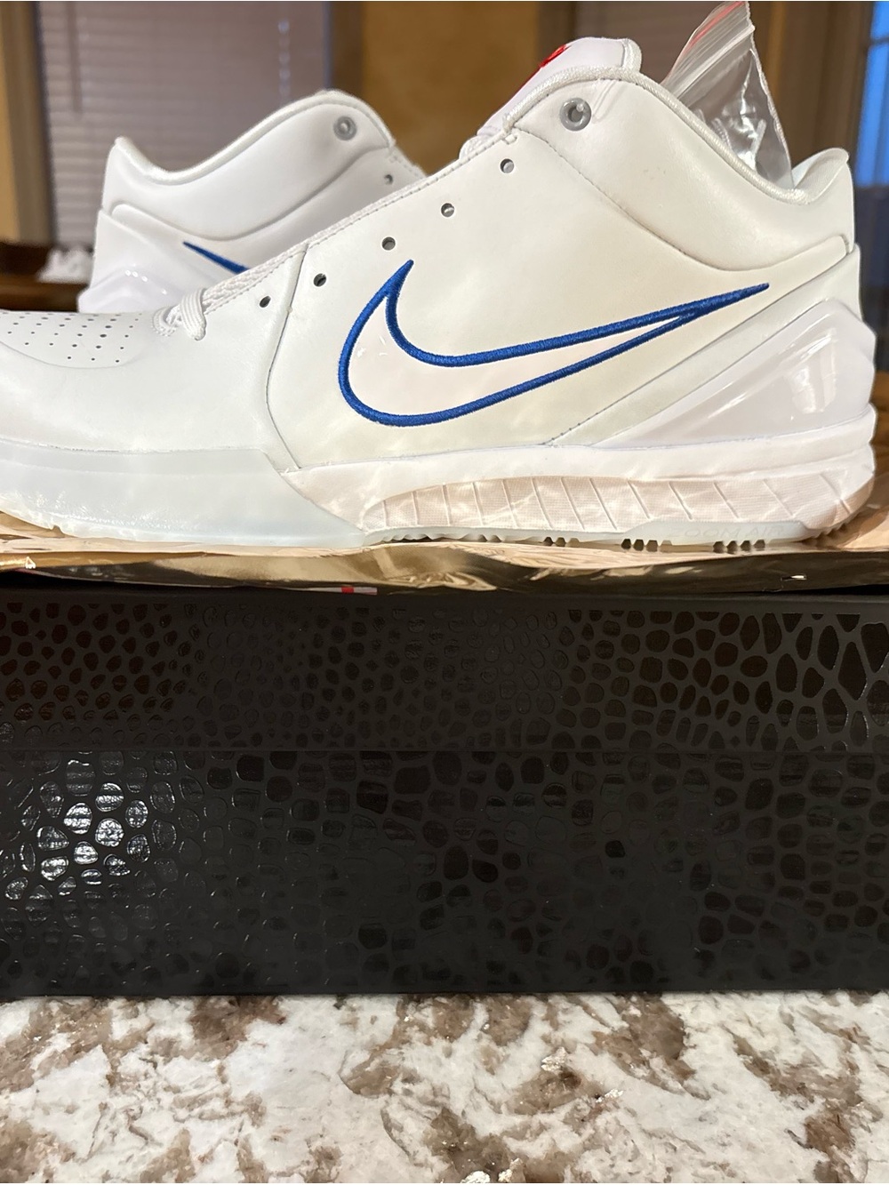 Nike Kobe 4 Protro Color Way New Jersey Nets Open Package